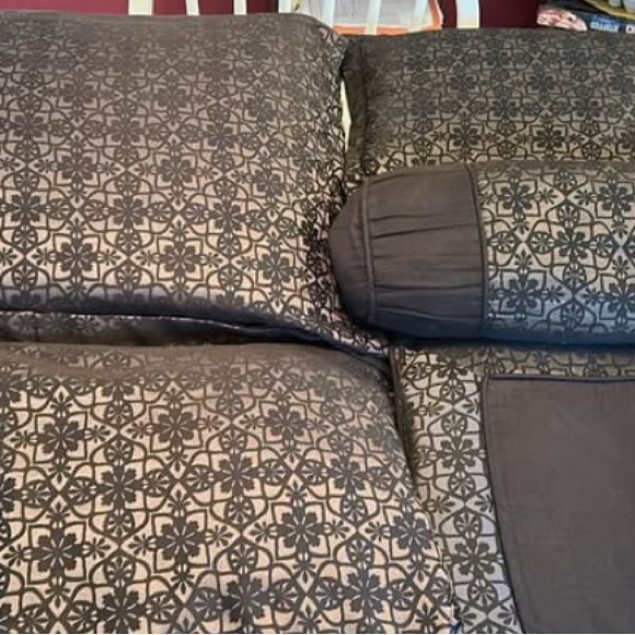 Decorative Bed Pillow Set Brown - Picture 1 of 6